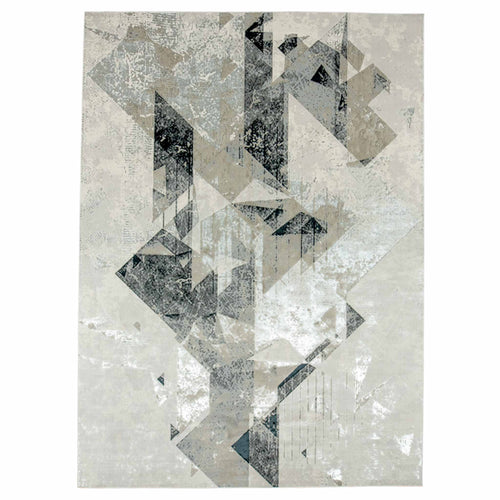 Tapete Decorativo Feizy Nela 1094C – Abstracto Moderno en Plata