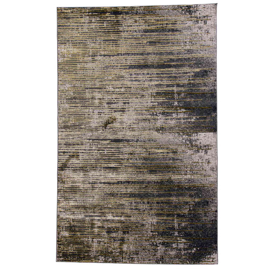 Tapete Decorativo Feizy Zuria 1014C – Abstracto Moderno Metálico Dorado | Verde