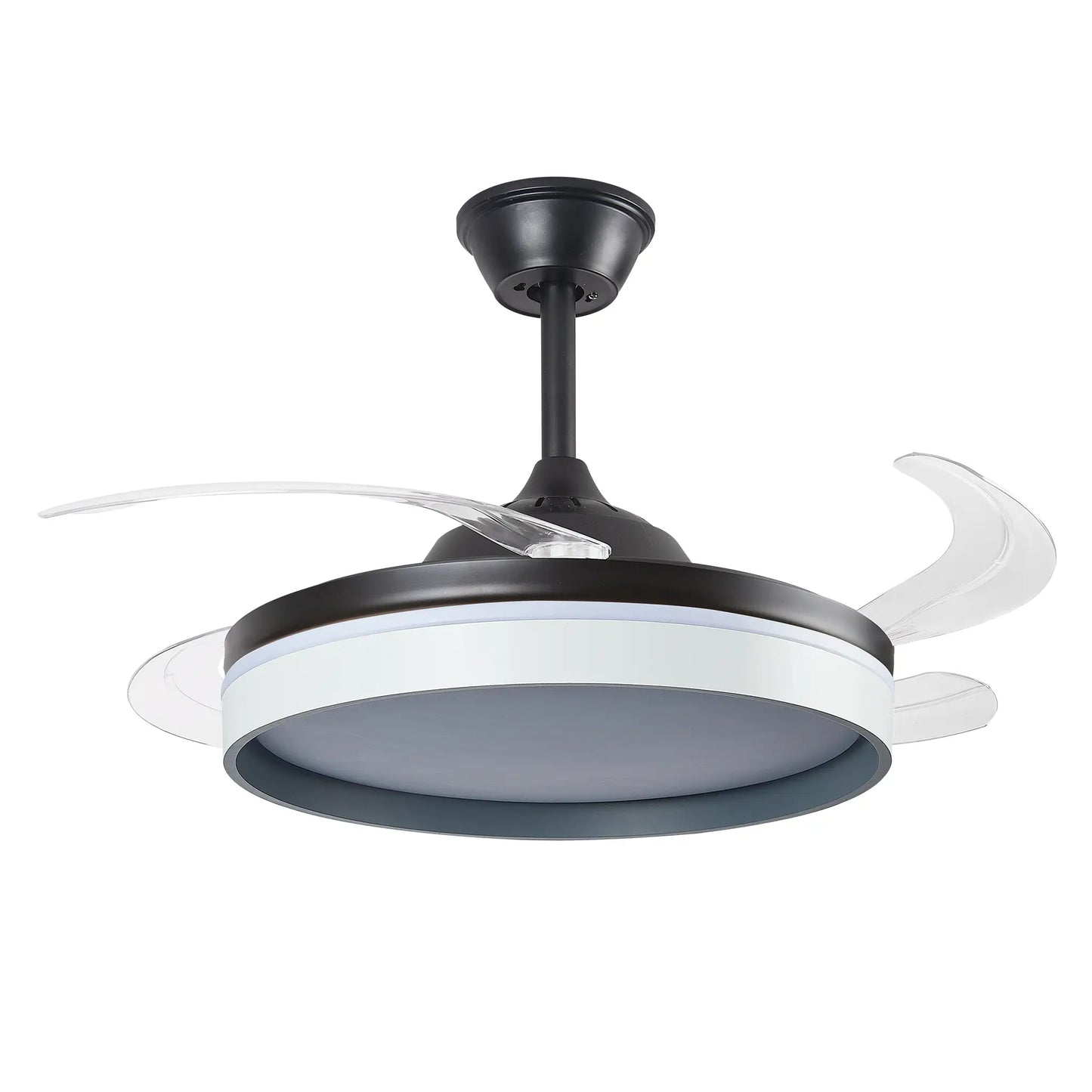 Ventilador Decorativo Moderno FALCON 8006 – Aspas Retráctiles LED con Control Remoto y App