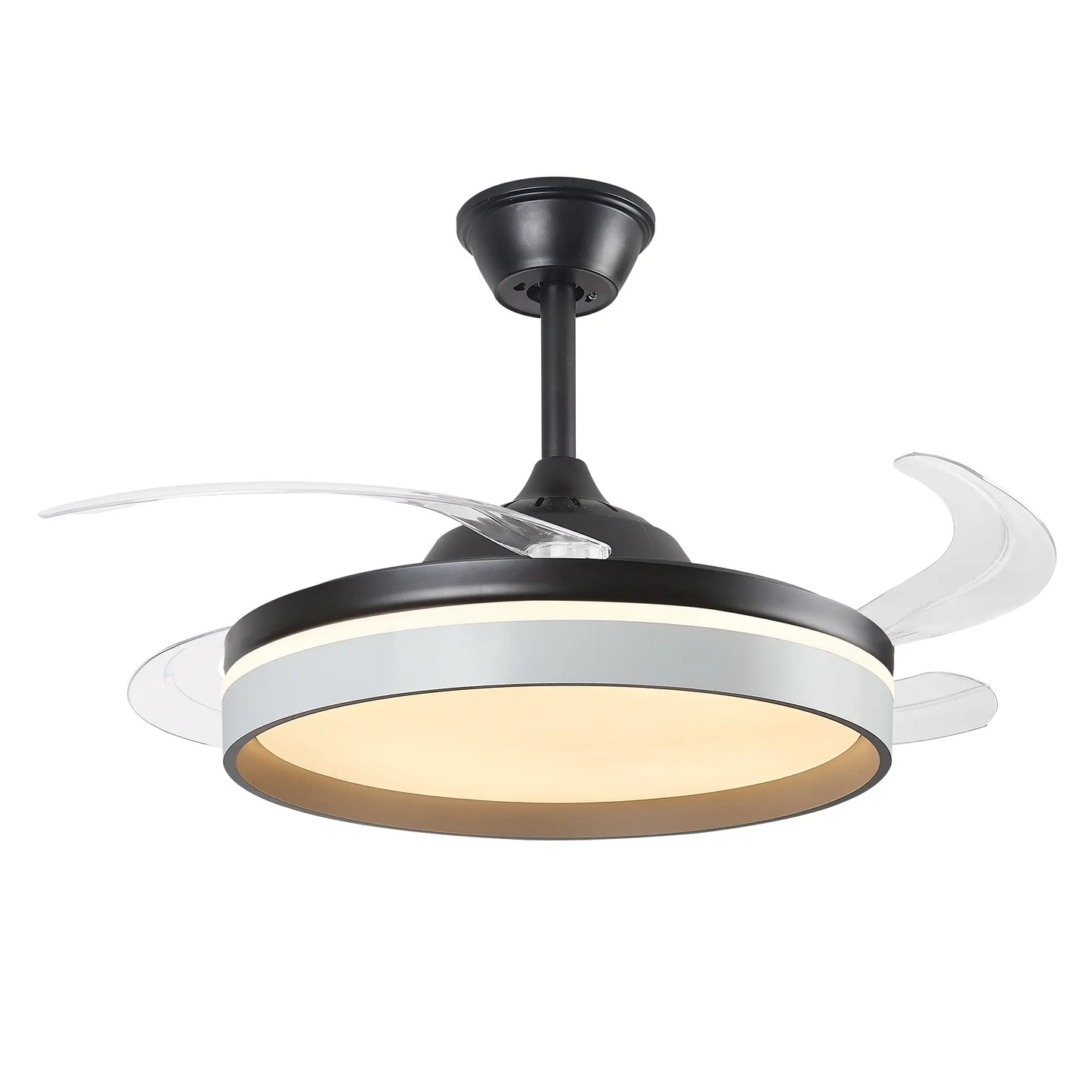 Ventilador Decorativo Moderno FALCON 8006 – Aspas Retráctiles LED con Control Remoto y App