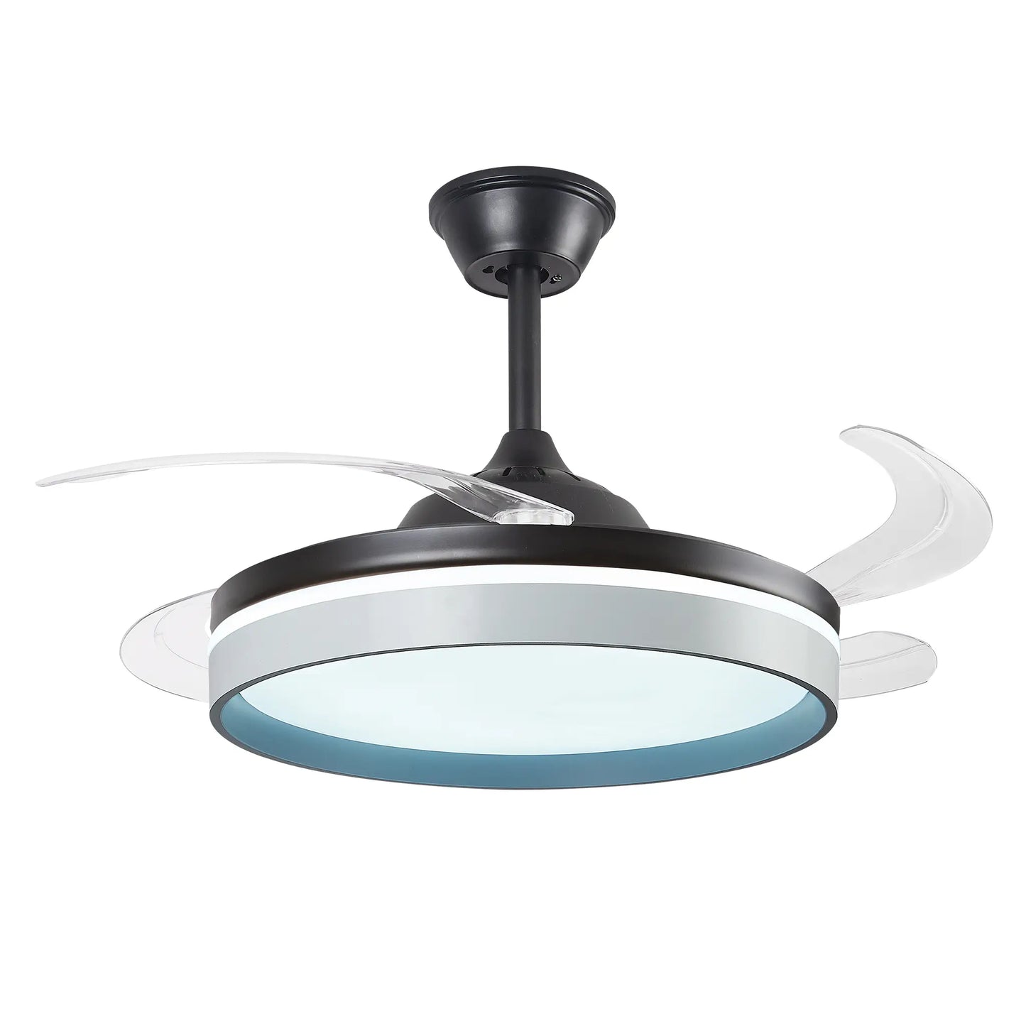 Ventilador Decorativo Moderno FALCON 8006 – Aspas Retráctiles LED con Control Remoto y App