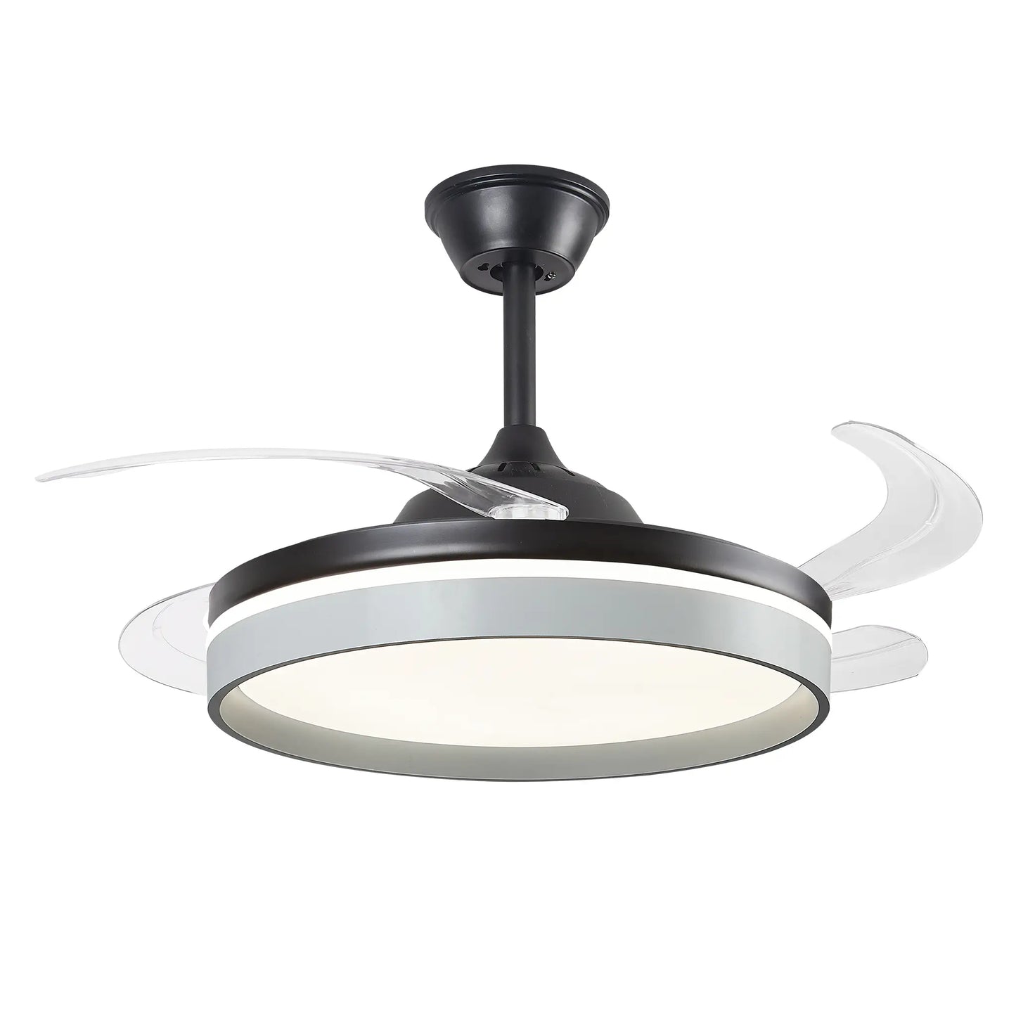 Ventilador Decorativo Moderno FALCON 8006 – Aspas Retráctiles LED con Control Remoto y App