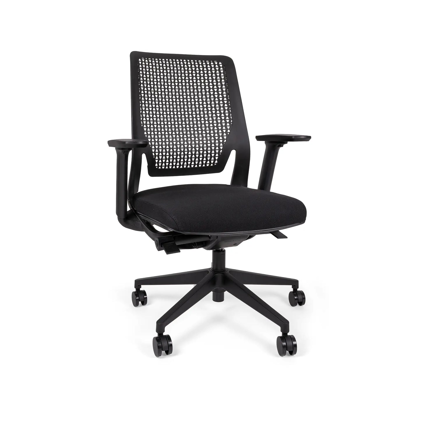 Silla Operativa Morico OHE-2003 Negra – Respaldo Perforado y Reclinamiento Sincronizado