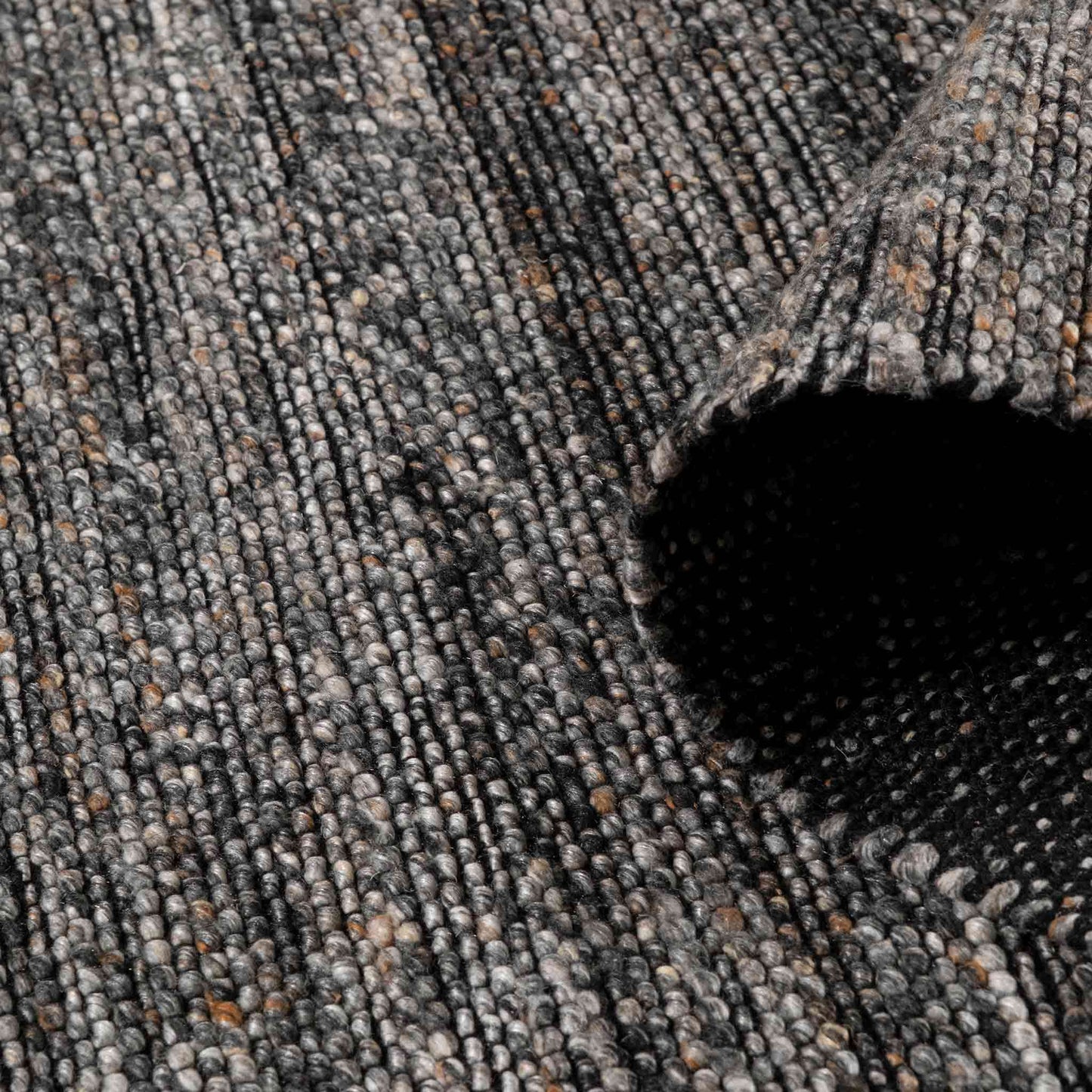 Tapete Decorativo Feizy Fiji 132N – Texturizado Moderno Charcoal | Taupe Indoor / Outdoor