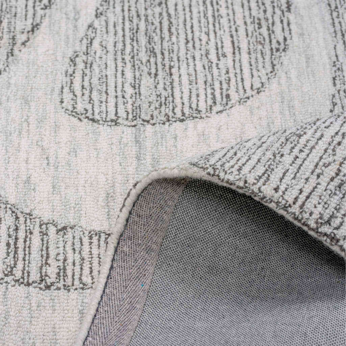 Tapete Decorativo Helena 146N Ivory / Gris – Abstracto · Interior
