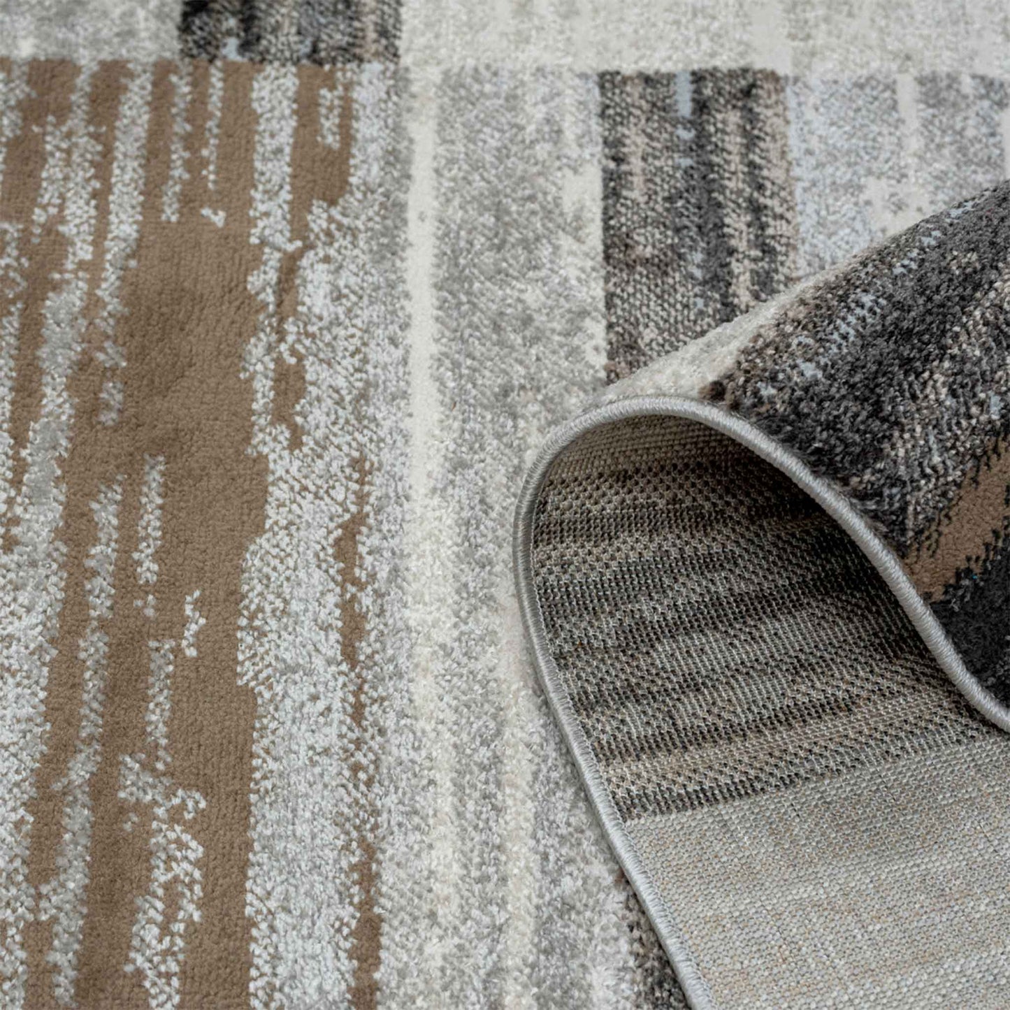 Tapete Decorativo Feizy Montreal 1101C – Geométrico Moderno en Color Mocha