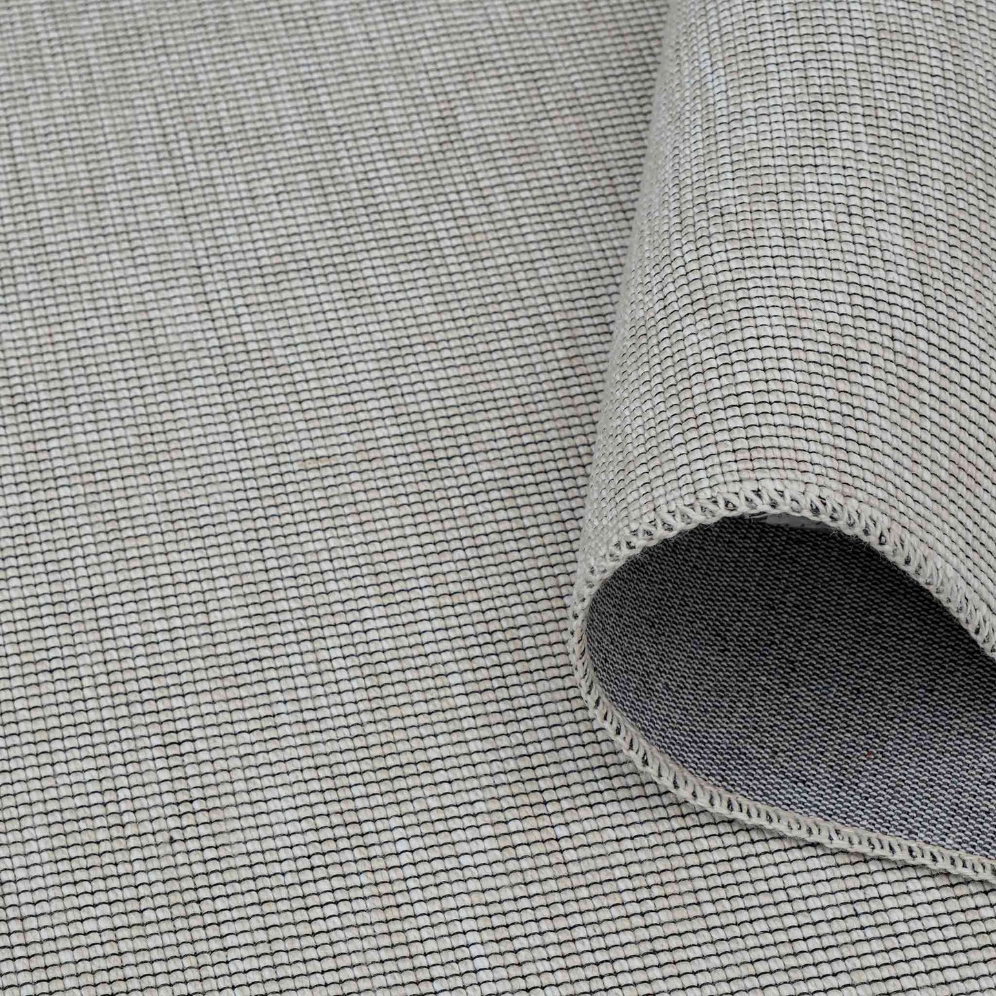 Tapete Decorativo Feizy Sari 2018R – Tejido Plano Moderno Negro | Marfil