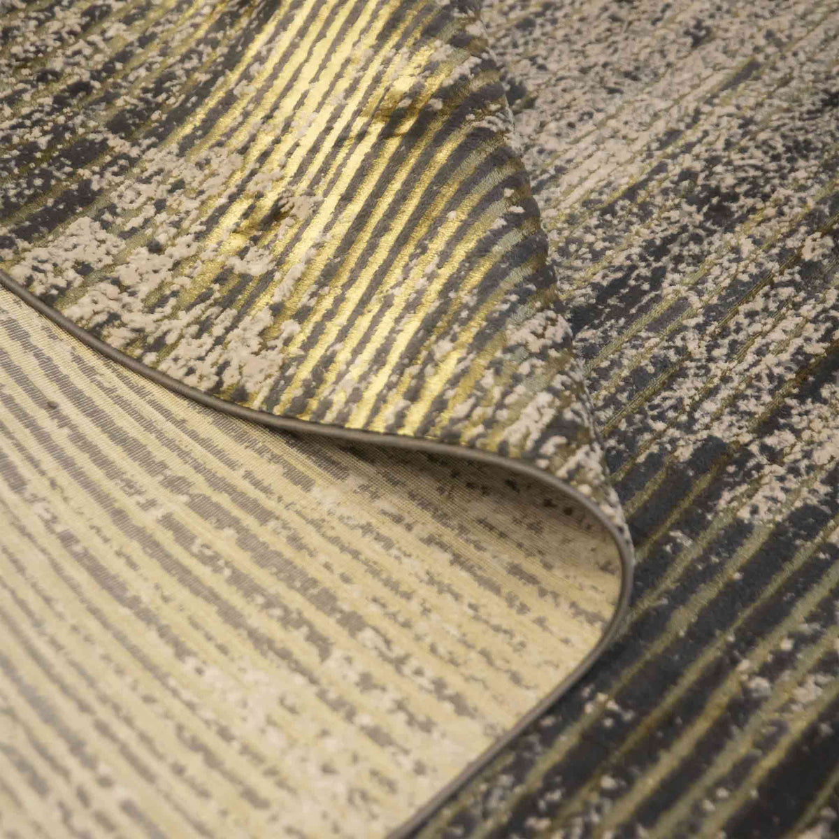 Tapete Decorativo Zuria 1014C Dorado / Verde – Abstracto · Interior