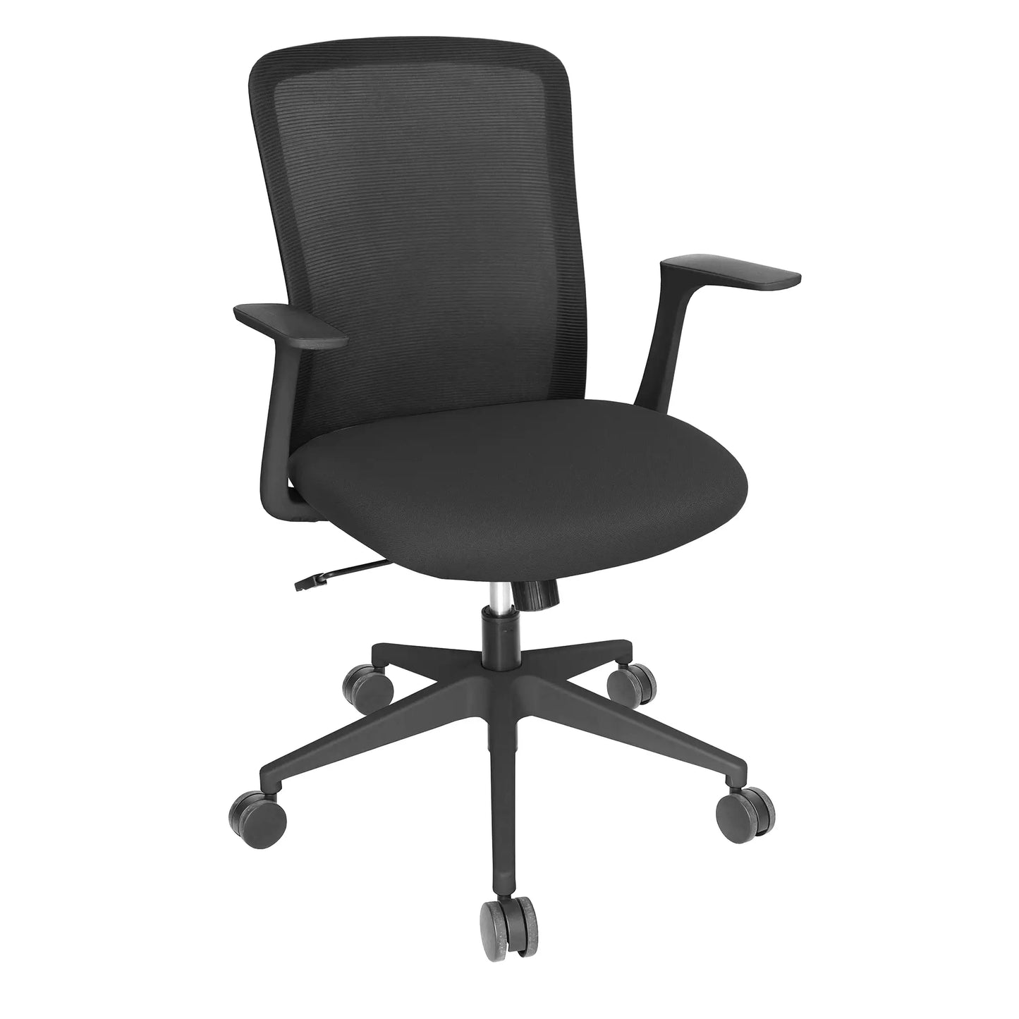 Silla Operativa Mouse OHE-84 Negra – Respaldo Alto y Ergonomía Compacta para Espacios de Alto Rendimiento
