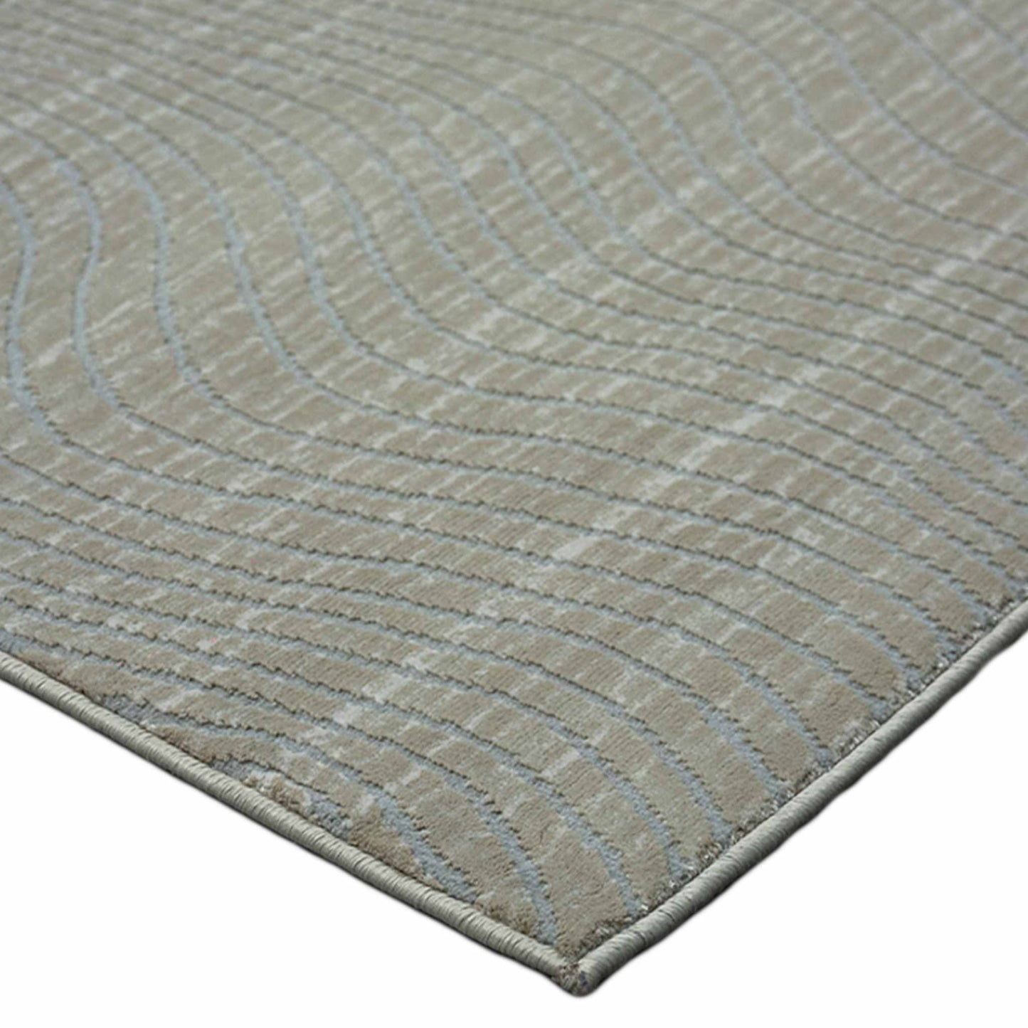 Tapete Decorativo Feizy Eren 1097C – Abstracto Orgánico en Tonos Taupe | Crema