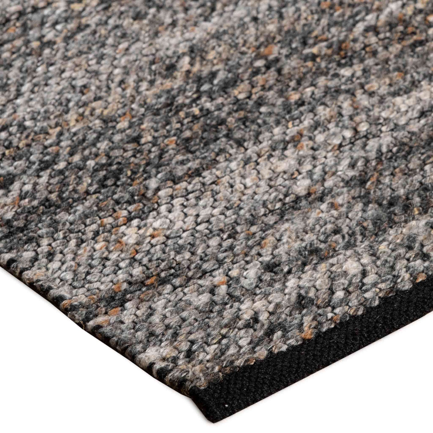 Tapete Decorativo Feizy Fiji 132N – Texturizado Moderno Charcoal | Taupe Indoor / Outdoor