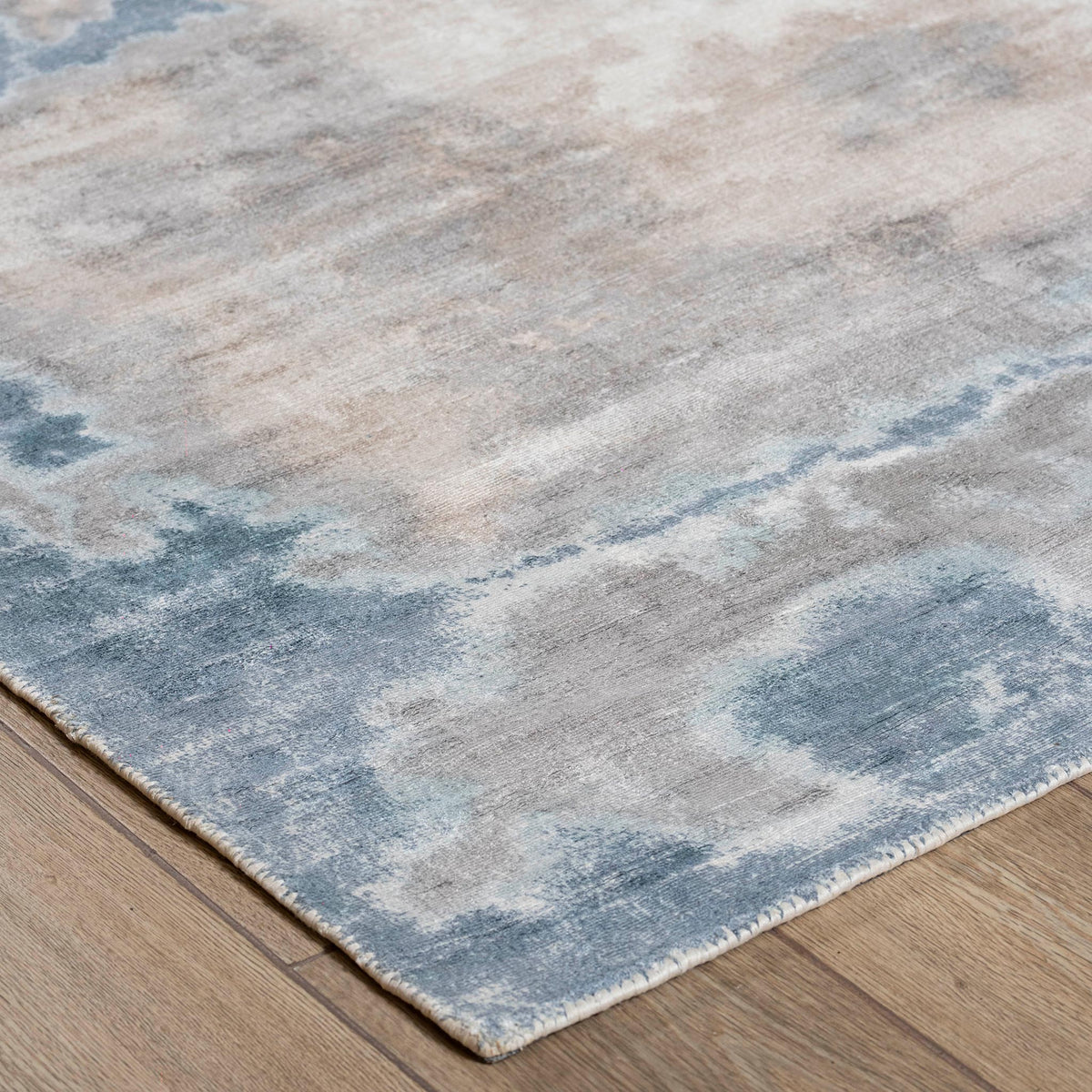 Tapete Decorativo Kova 127N Azul / Gris – Abstracto · Interior