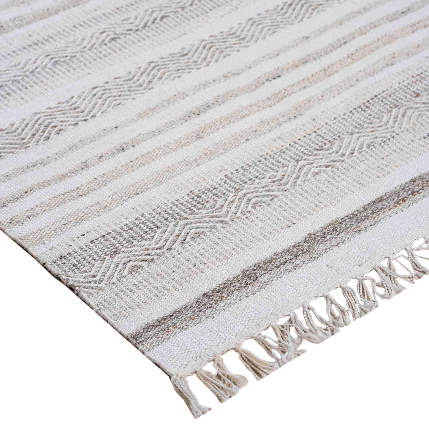 Tapete Decorativo Feizy Laia 129N – Texturizado Artesanal Beige Indoor / Outdoor