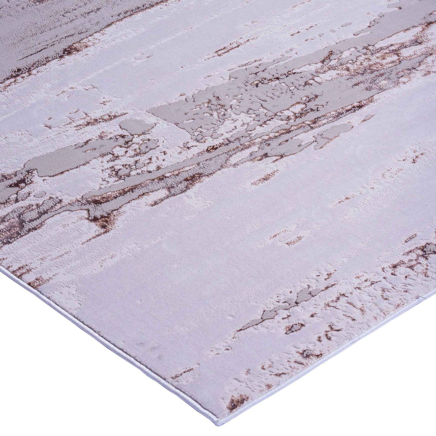 Tapete Decorativo Feizy Nela 1018C – Abstracto Moderno Dorado | Crema