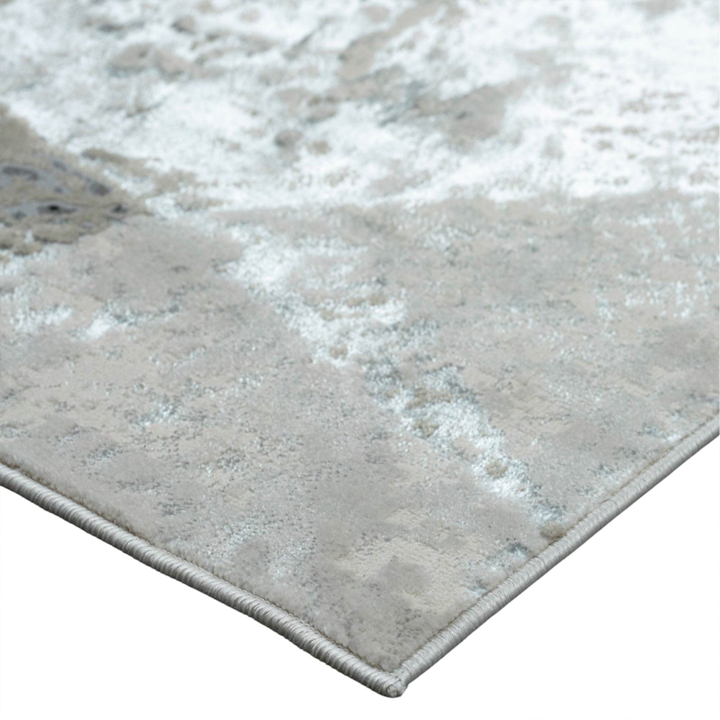 Tapete Decorativo Feizy Nela 1094C – Abstracto Moderno en Plata