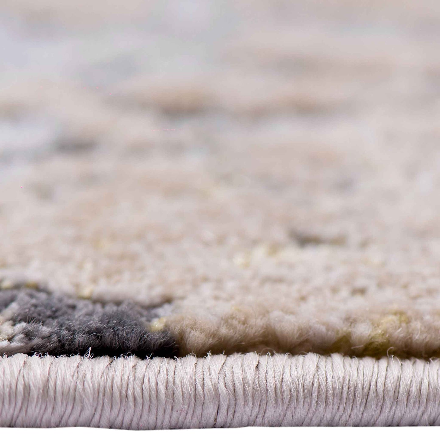 Tapete Decorativo Feizy Zuria 1015C – Abstracto Moderno Gris Oscuro | Dorado