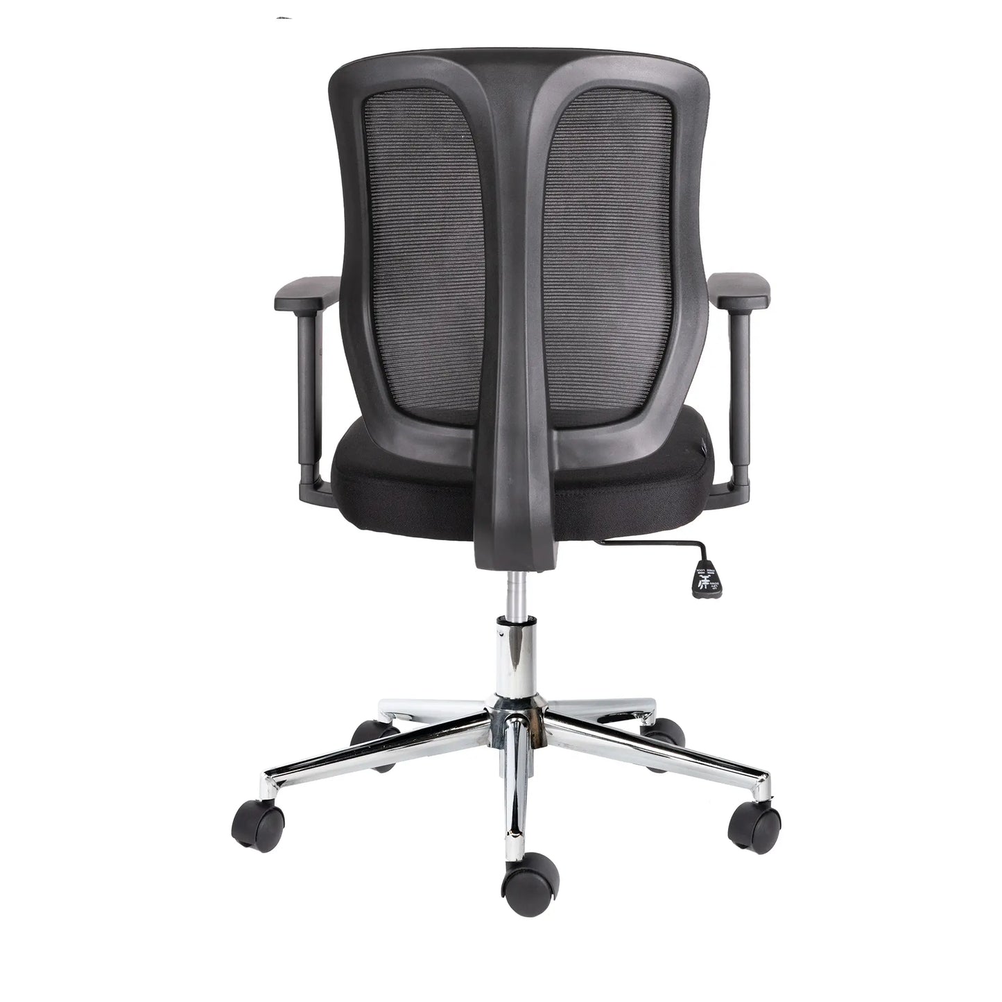 Silla Operativa Wind OHE-55 Negra – Respaldo Alto y Brazos Ajustables en 6 Posiciones