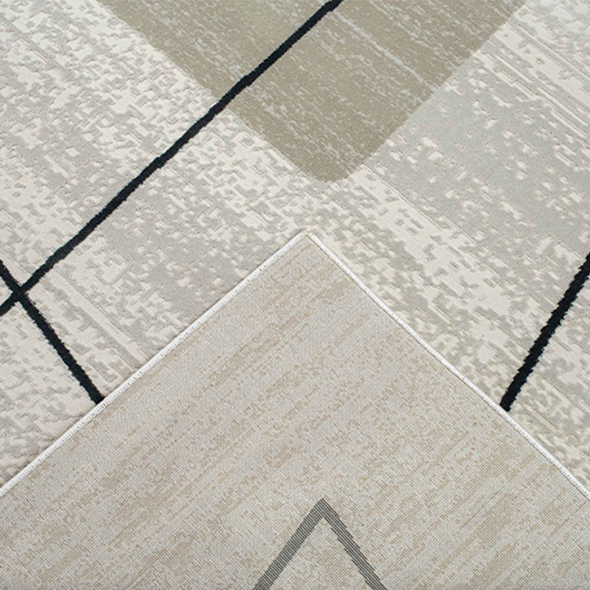 Tapete Decorativo Eren 1096C Crema / Taupe – Abstracto · Interior