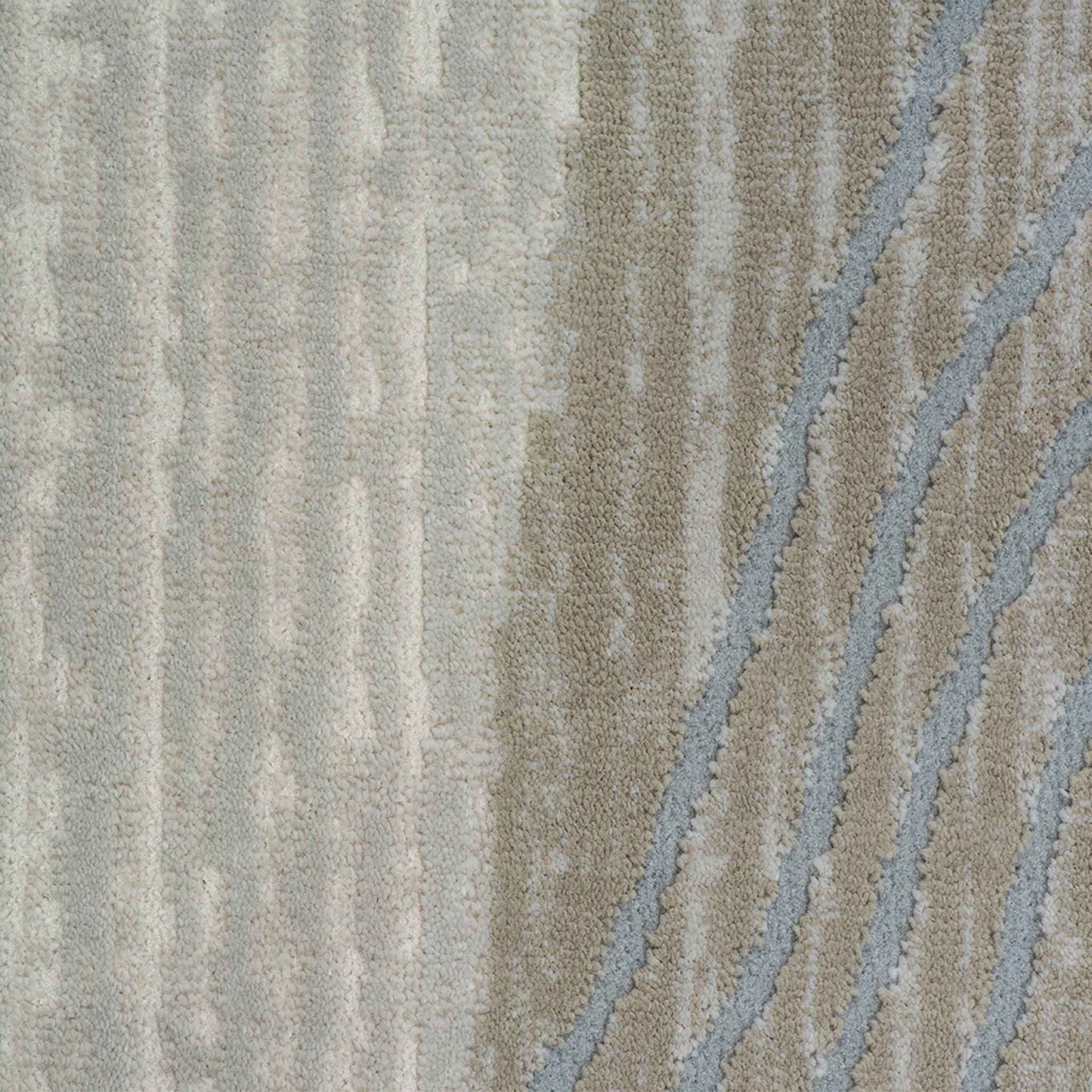 Tapete Decorativo Feizy Eren 1097C – Abstracto Orgánico en Tonos Taupe | Crema
