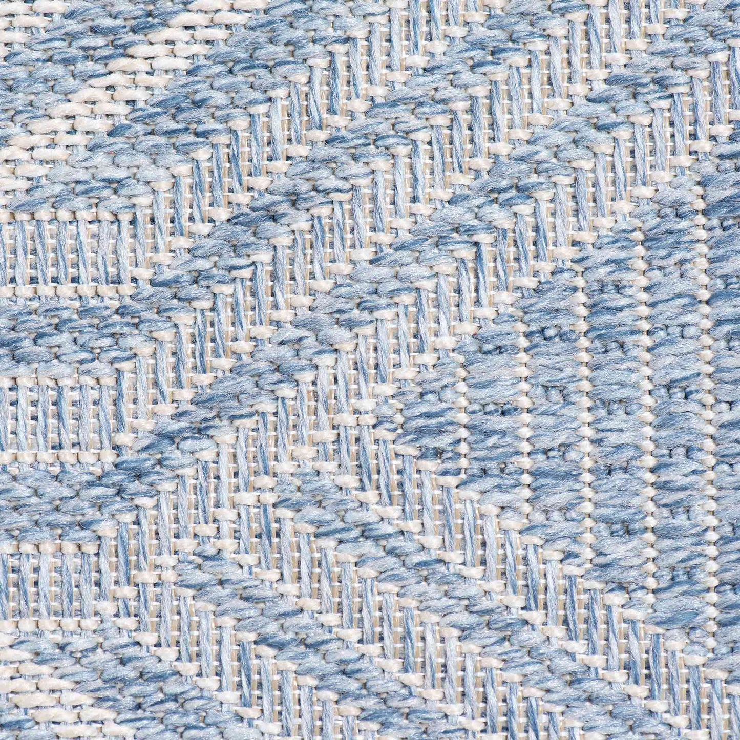 Tapete Decorativo Feizy NIZA 2006R – Geométrico Texturizado Azul Indoor / Outdoor