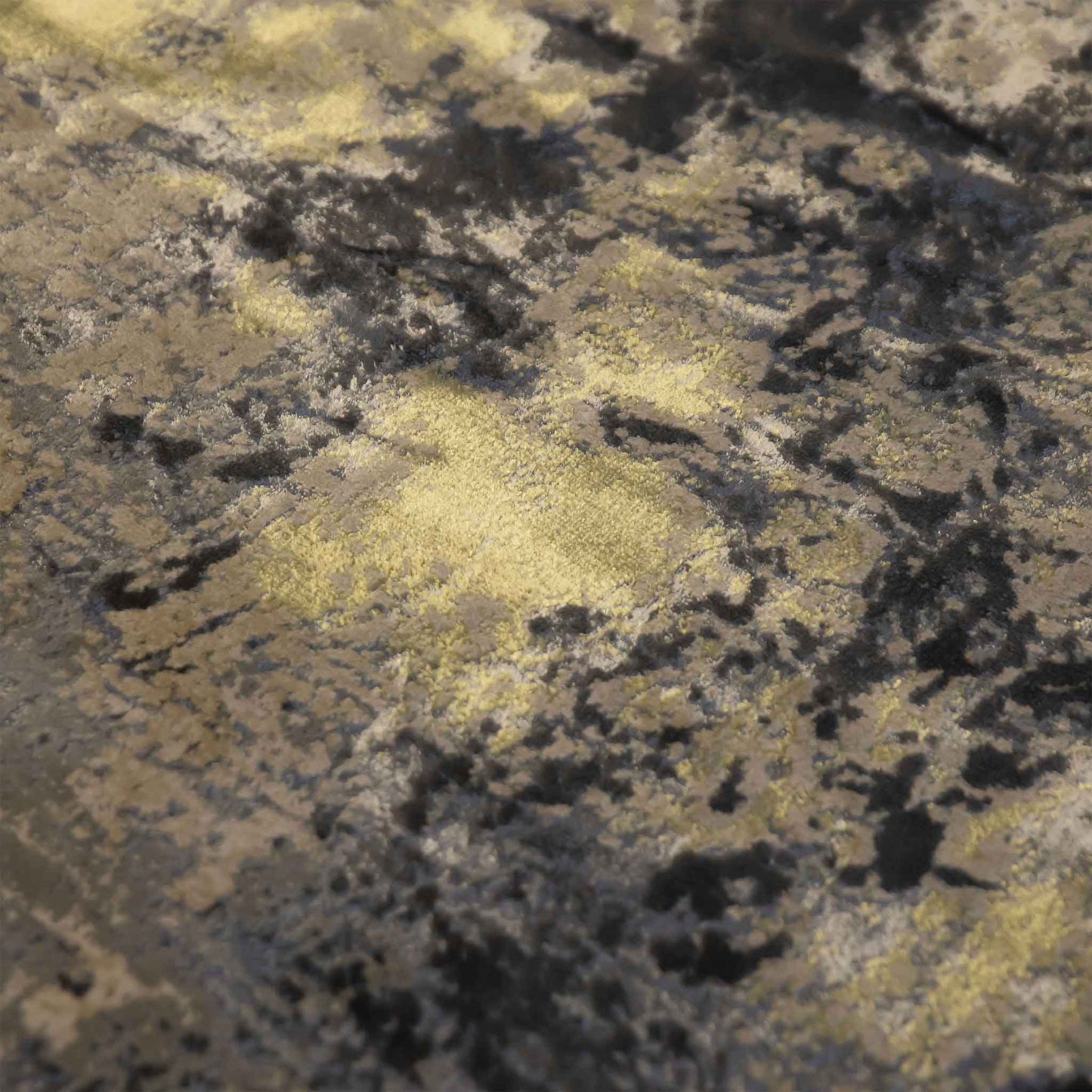 Tapete Decorativo Feizy Zuria 1015C – Abstracto Moderno Gris Oscuro | Dorado