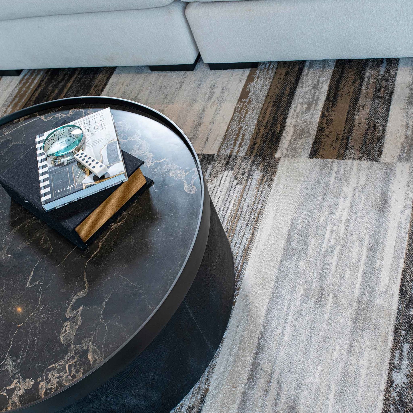 Tapete Decorativo Feizy Montreal 1101C – Geométrico Moderno en Color Mocha