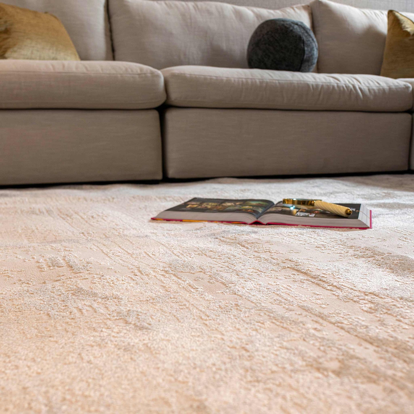 Tapete Decorativo Feizy Montreal 1102C – Geométrico Moderno en Beige | Café