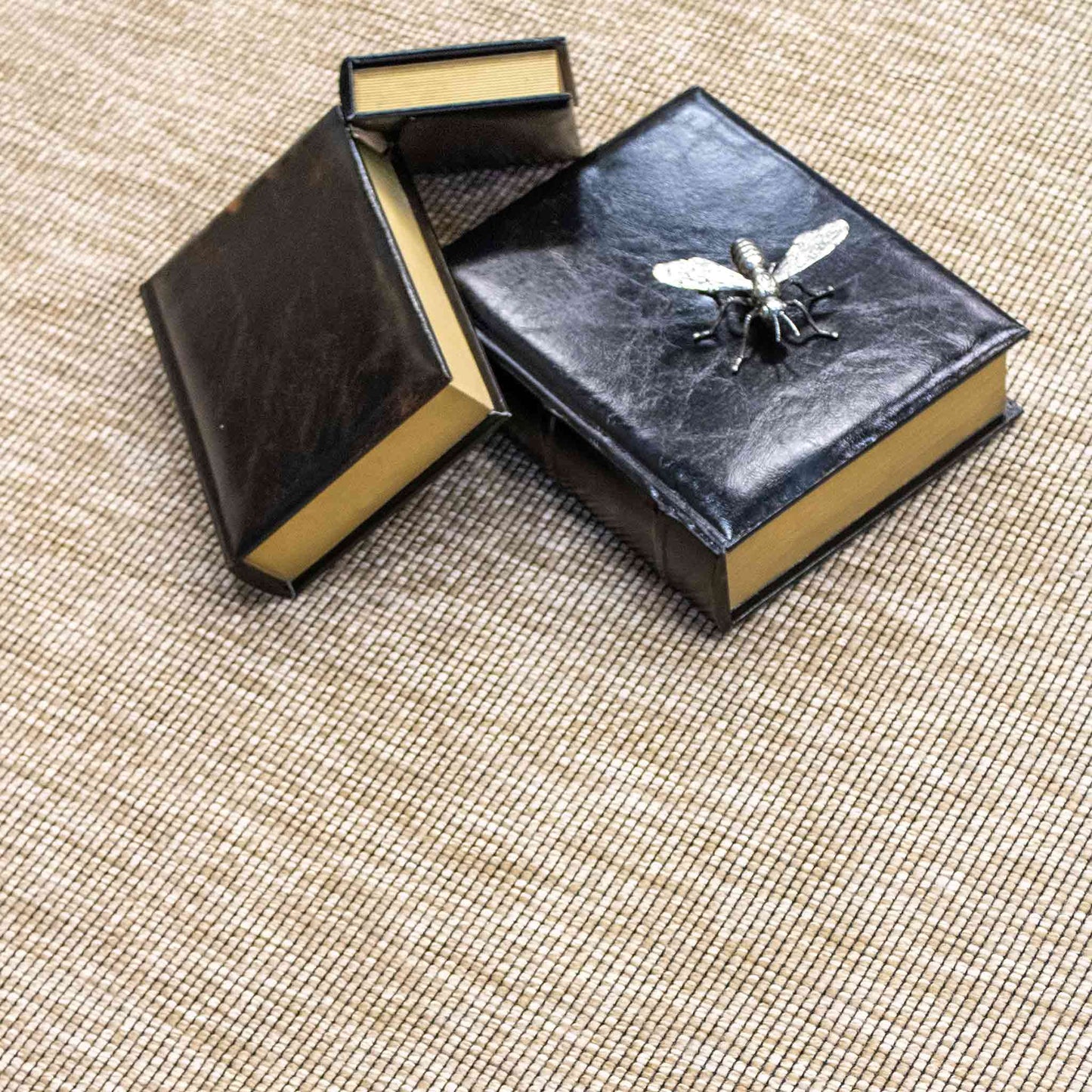 Tapete Decorativo Feizy Sari 2017R – Tejido Plano Natural Crema | Negro