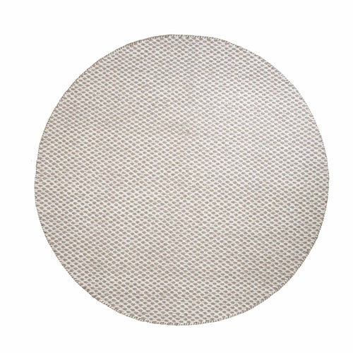 Tapete Decorativo ANIKA N8047R - Crema - Lana | Algodón | Poliéster - Hecho a Mano - Dorzav