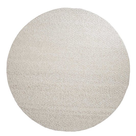 Tapete Decorativo ANIKA N8048R - Crema - Lana | Algodón | Poliéster - Hecho a Mano - Dorzav