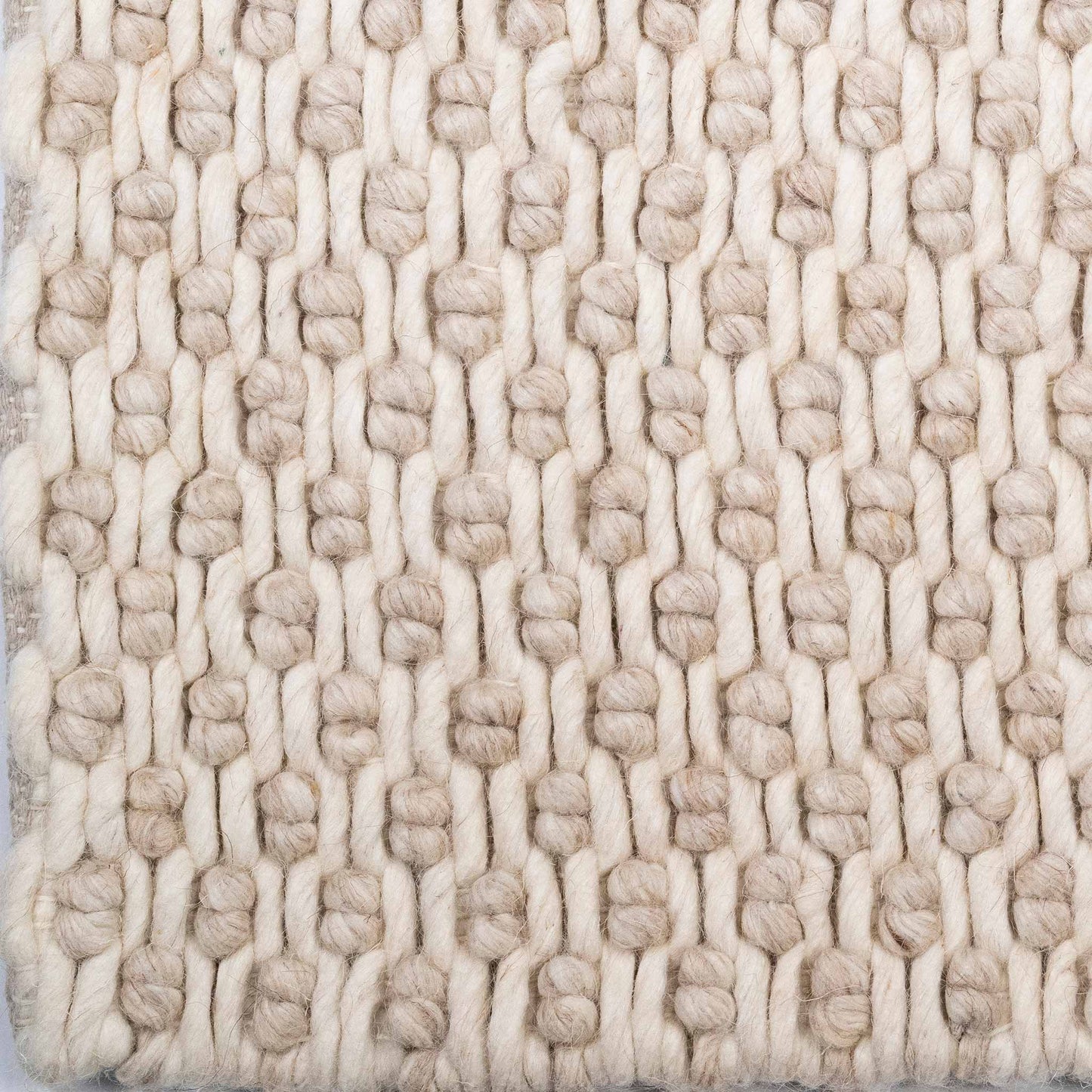 Tapete Decorativo ANIKA N8049 - Crema - Lana | Algodón | Poliéster - Hecho a Mano - Dorzav