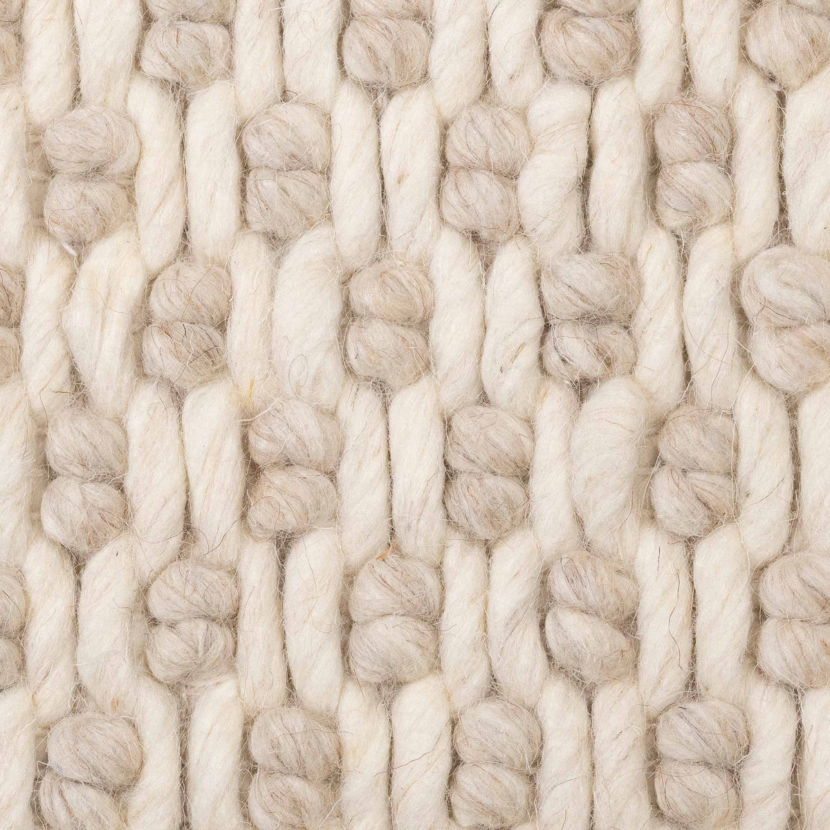 Tapete Decorativo ANIKA N8049 - Crema - Lana | Algodón | Poliéster - Hecho a Mano - Dorzav