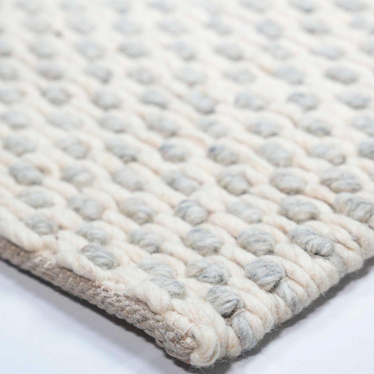 Tapete Decorativo ANIKA N8050 - Marfil - Lana | Algodón | Poliéster - Hecho a Mano - Dorzav