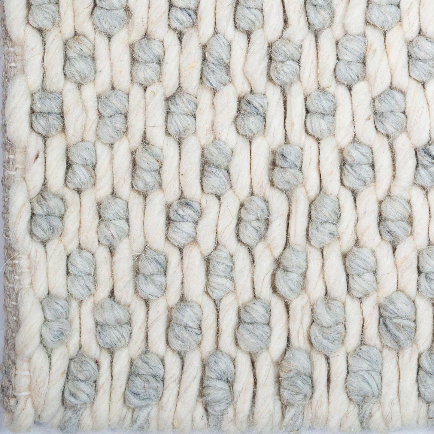 Tapete Decorativo ANIKA N8050 - Marfil - Lana | Algodón | Poliéster - Hecho a Mano - Dorzav