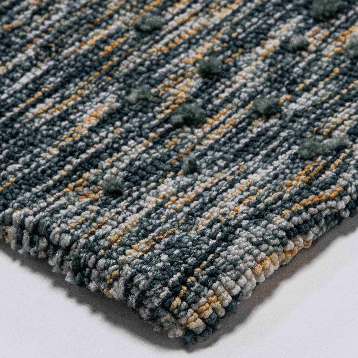 Tapete Decorativo BALLY N2011 - Sage - Algodón | Poliéster - Hecho a Mano - Dorzav