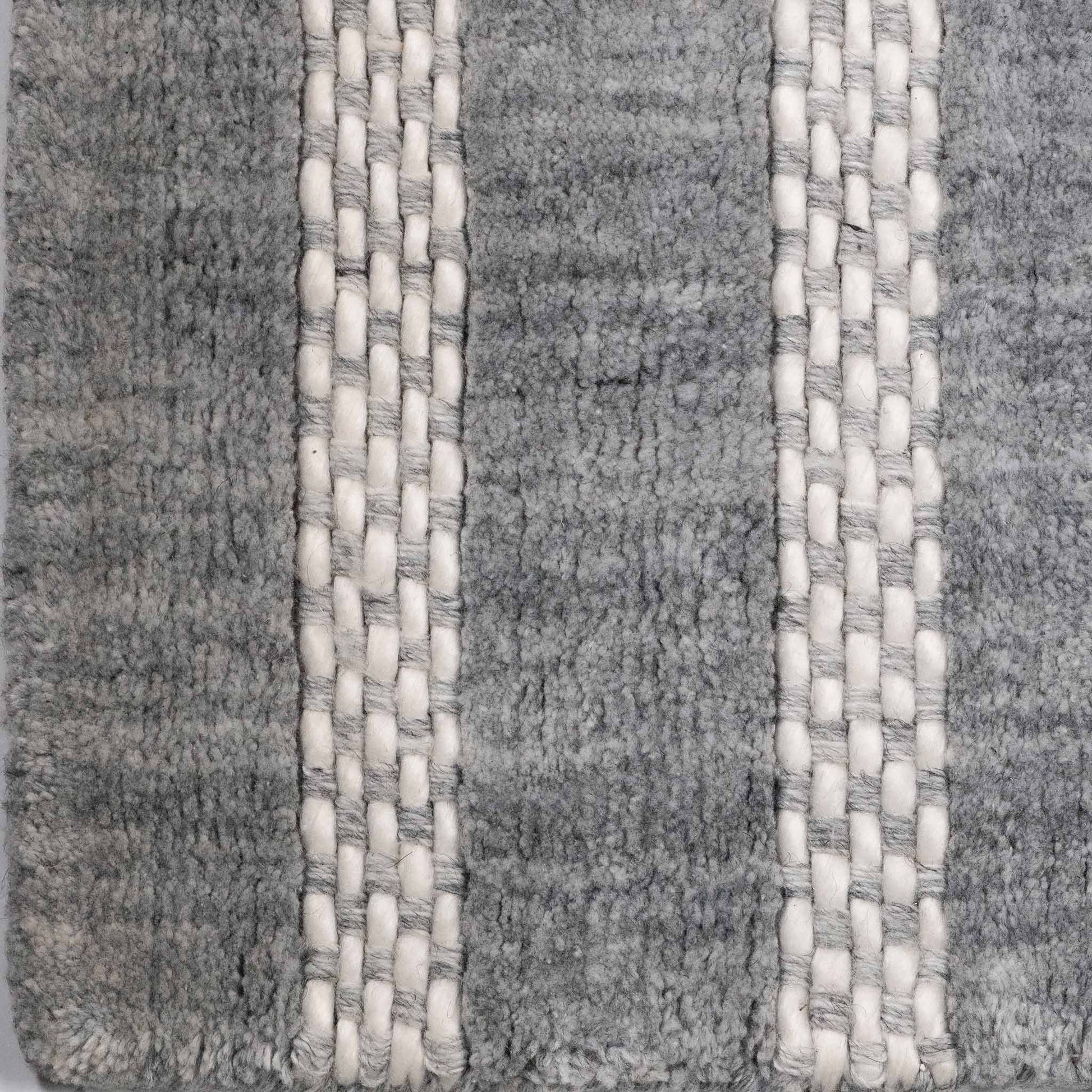 Tapete Decorativo BEAS A2006 - Gris - PET | Algodón - Hecho a Mano - Dorzav
