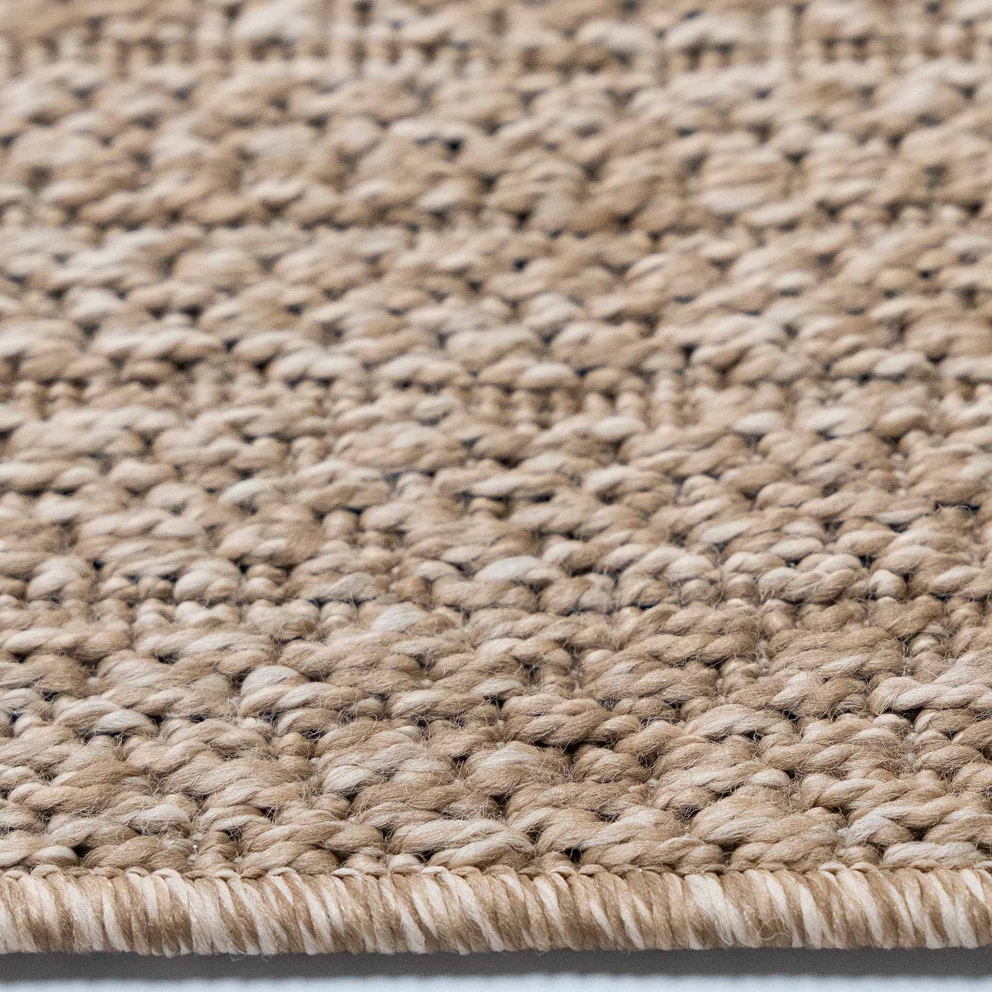 Tapete Decorativo BIGA R3003 - Beige - Polipropileno - Hecho a Máquina - Dorzav