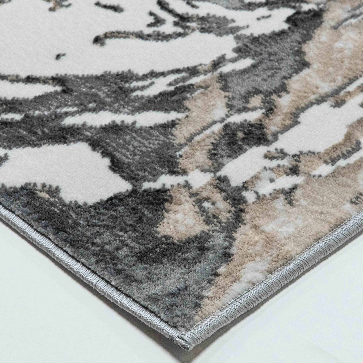 Tapete Decorativo FATIMA T2336 - Gris - Polipropileno | Poliéster - Hecho a Máquina - Dorzav