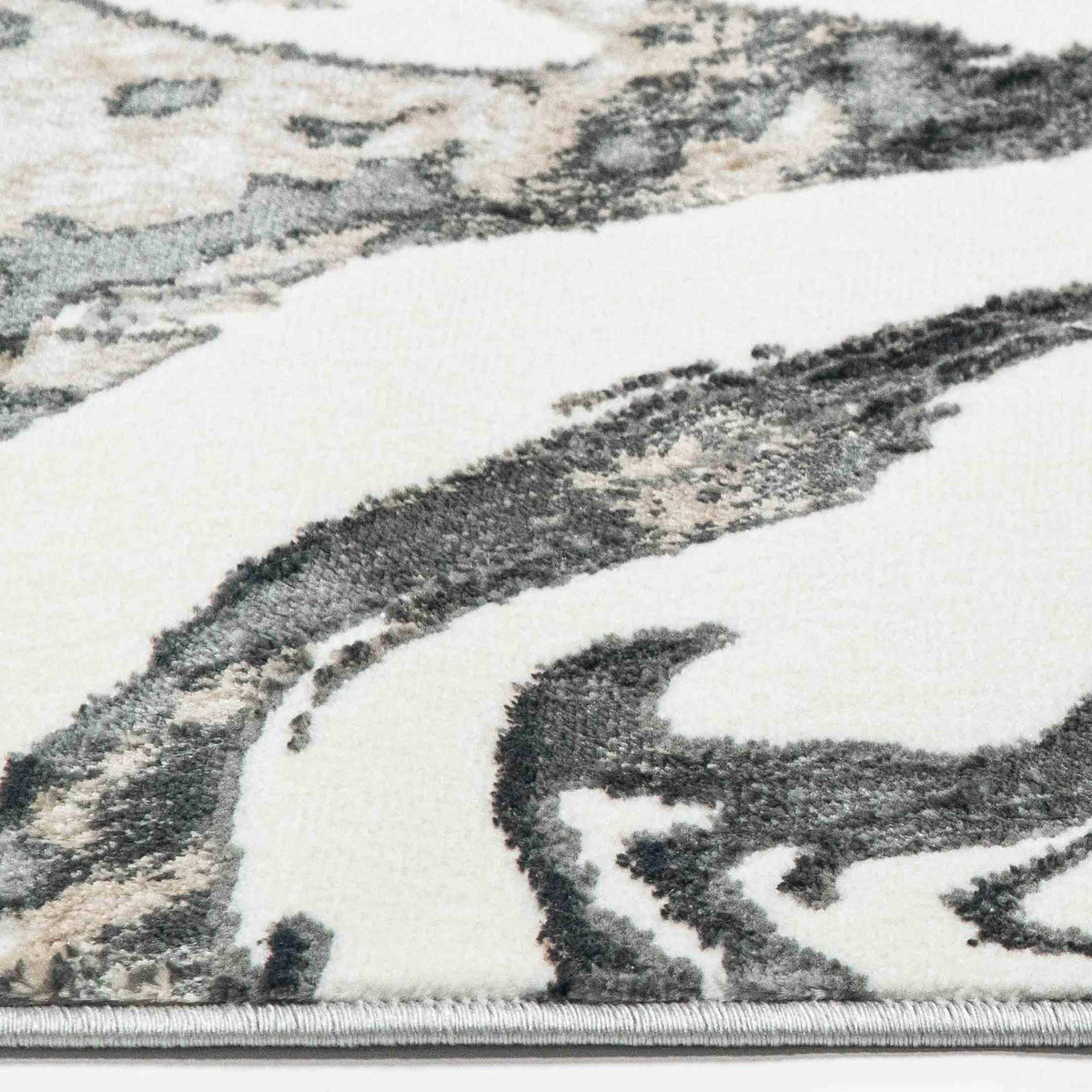 Tapete Decorativo FATIMA T2336 - Gris - Polipropileno | Poliéster - Hecho a Máquina - Dorzav