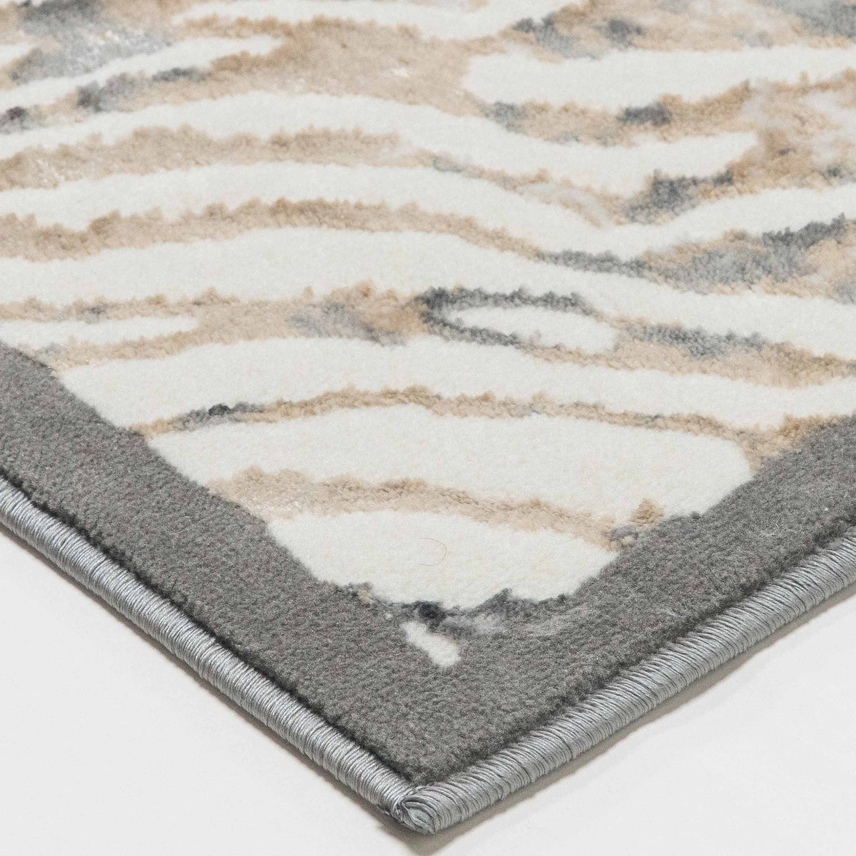 Tapete Decorativo FATIMA T2337 - Gris - Polipropileno | Poliéster - Hecho a Máquina - Dorzav