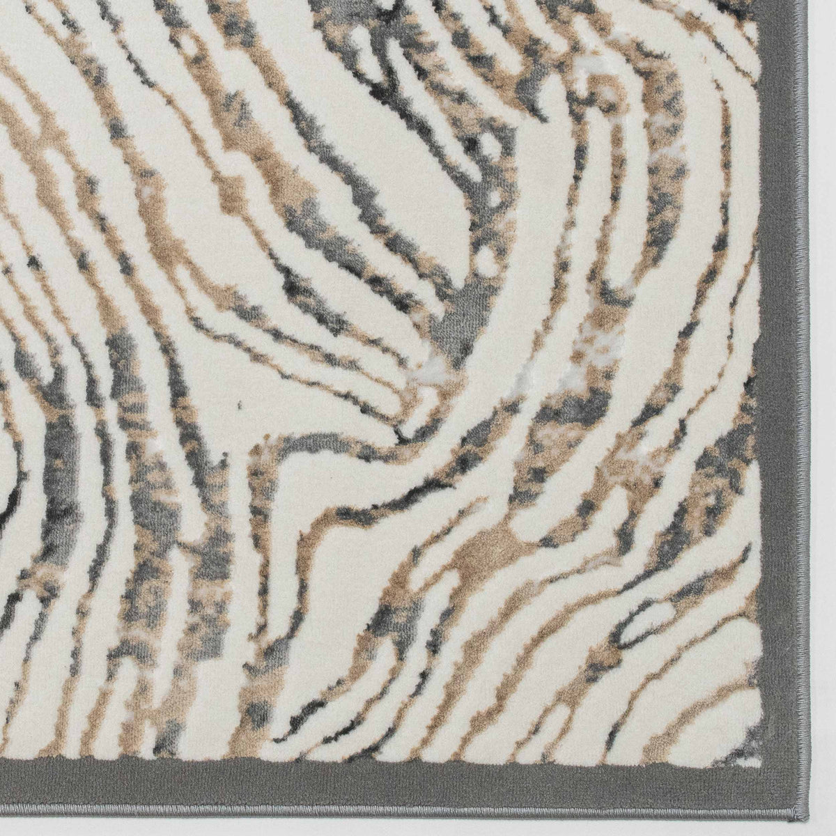 Tapete Decorativo FATIMA T2337 - Gris - Polipropileno | Poliéster - Hecho a Máquina - Dorzav