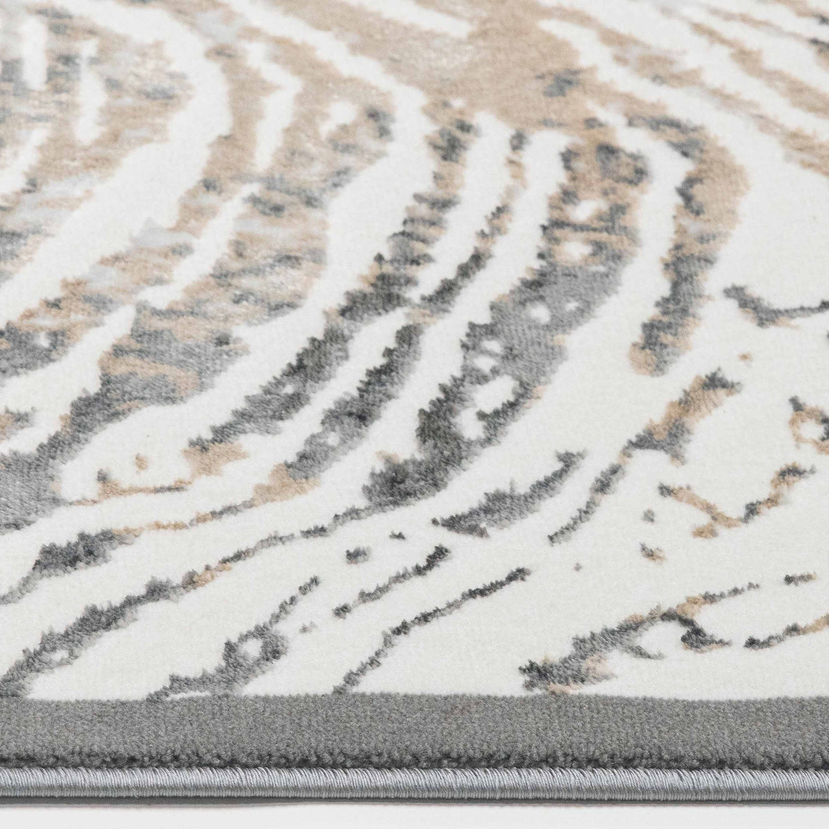 Tapete Decorativo FATIMA T2337 - Gris - Polipropileno | Poliéster - Hecho a Máquina - Dorzav