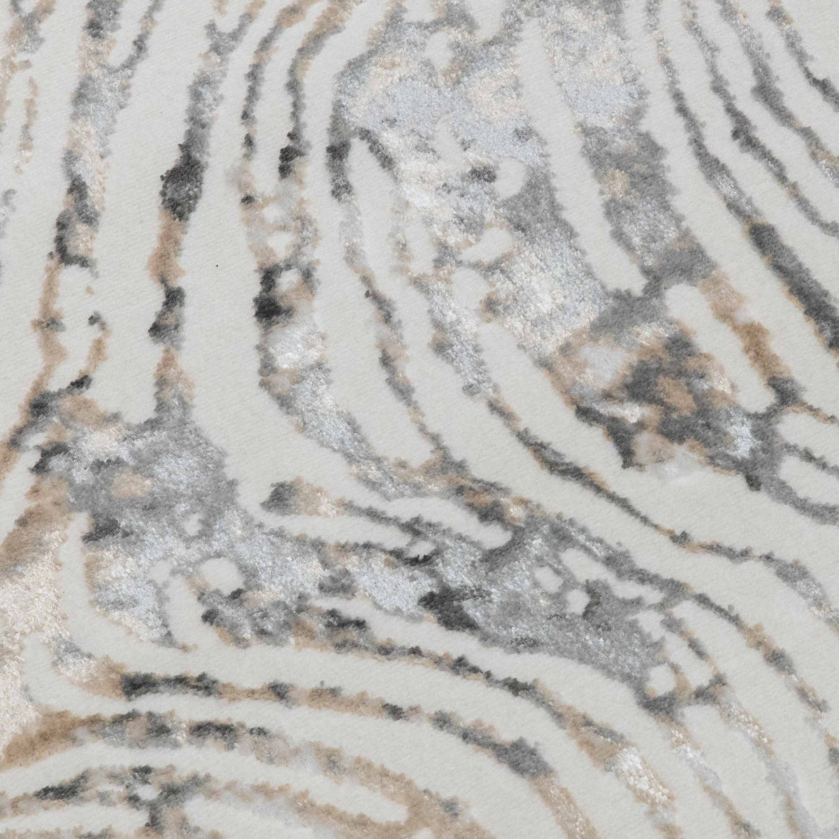 Tapete Decorativo FATIMA T2337 - Gris - Polipropileno | Poliéster - Hecho a Máquina - Dorzav