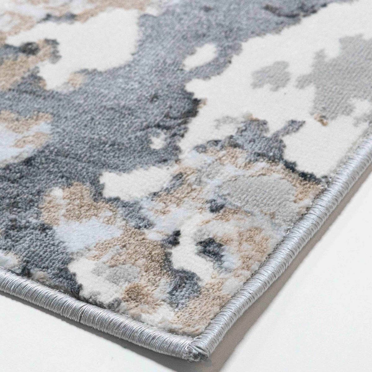 Tapete Decorativo FATIMA T2338 - Gris - Polipropileno | Poliéster - Hecho a Máquina - Dorzav