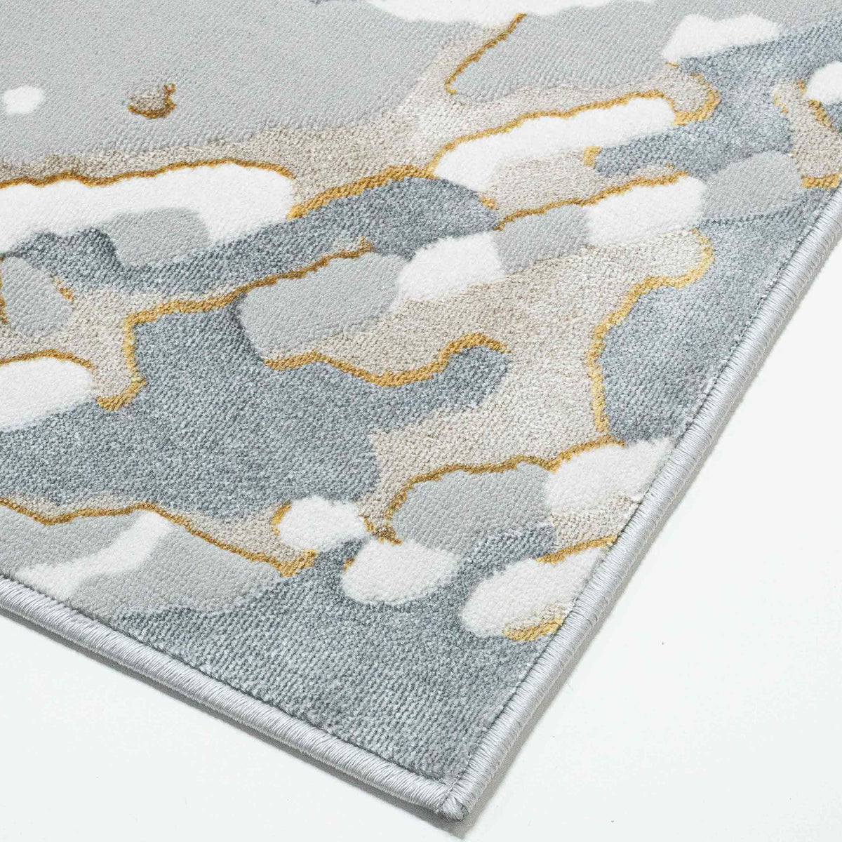 Tapete Decorativo FATIMA T2340 - Gris - Polipropileno | Poliéster - Hecho a Máquina - Dorzav