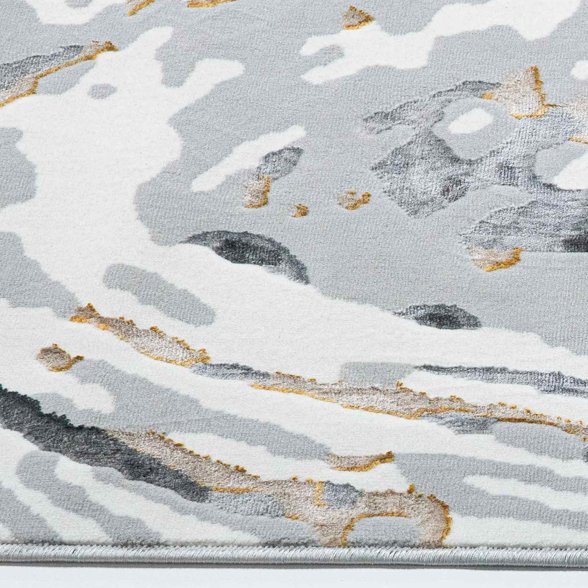 Tapete Decorativo FATIMA T2340 - Gris - Polipropileno | Poliéster - Hecho a Máquina - Dorzav