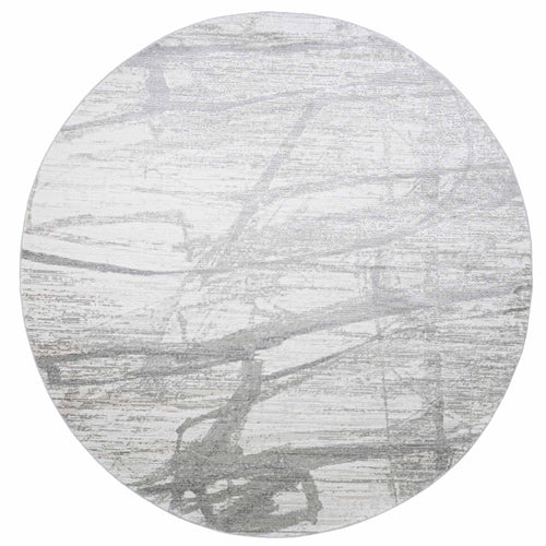 Tapete Decorativo FIORA T2377R - Gris - Viscosa | Poliéster - Hecho a Máquina - Dorzav