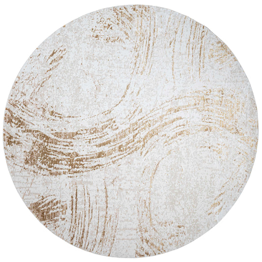 Tapete Decorativo FIORA T2378R - Gris - Viscosa | Poliéster - Hecho a Máquina - Dorzav