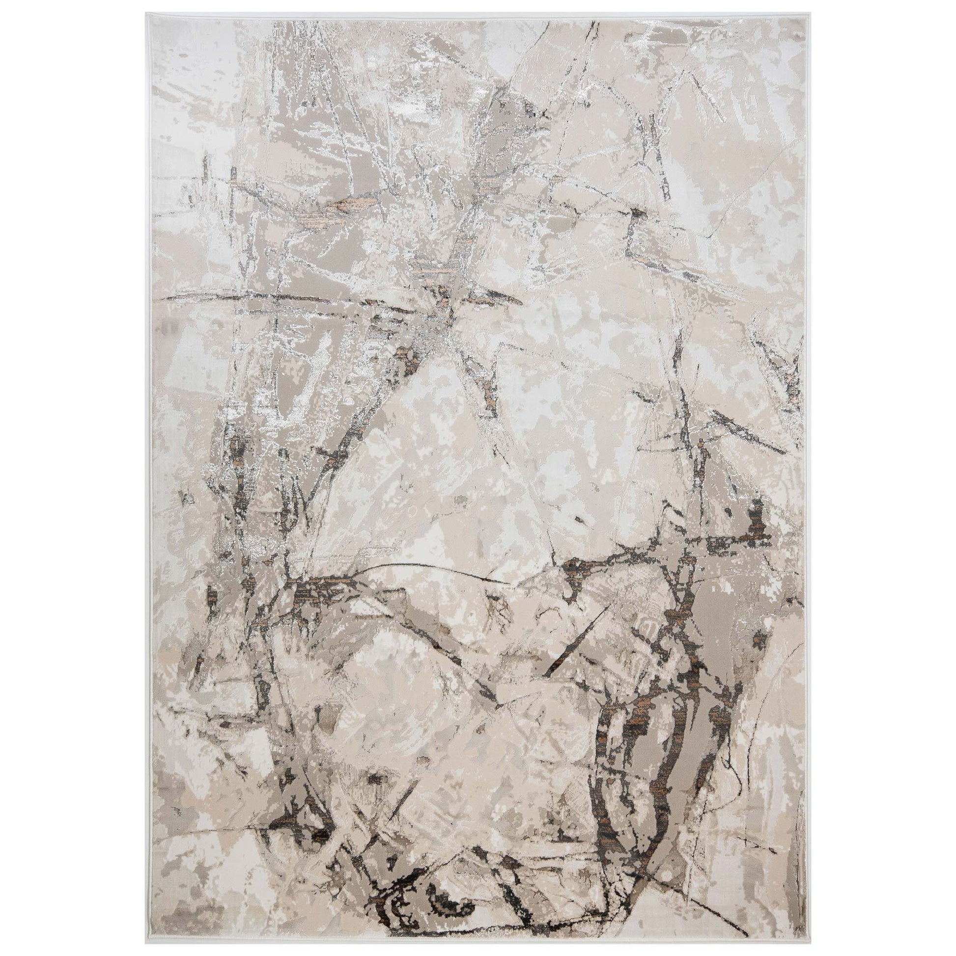 Tapete Decorativo GAMZE T2356 - Gris - Poliéster - Hecho a Máquina - Dorzav