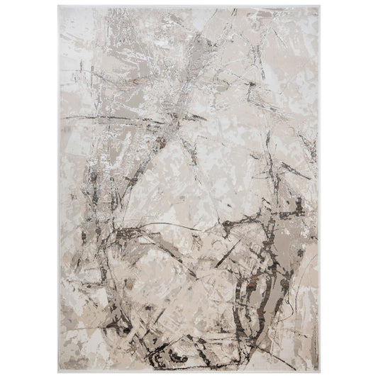 Tapete Decorativo GAMZE T2356 - Gris - Poliéster - Hecho a Máquina - Dorzav